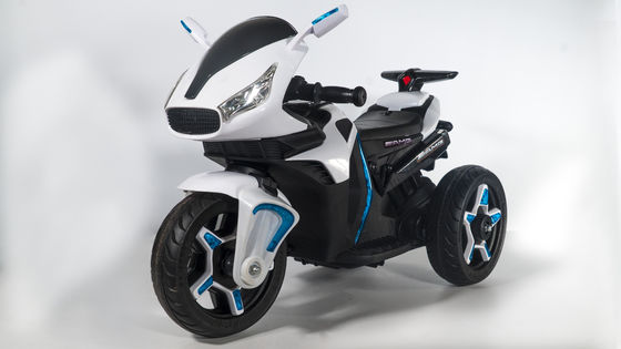 Educazione elementare Guida in auto per bambini Bianco/rosso/azzurro Mini moto elettrica a tre ruote