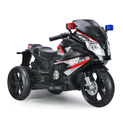 Motocicletta elettrica a tre ruote per bambini in rosso/bianco/argento/nero