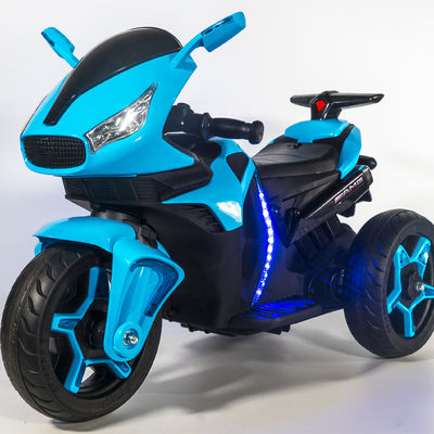 Ride On Toy Batteria per bambini Motocicletta a tre ruote Giocattolo elettronico Rosso/Bianco/Azzurro