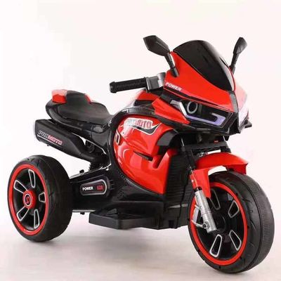 Bianco triciclo motociclo elettrico per bambini con luce colorata e 380 * 2 motore