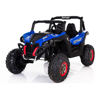 2.4G telecomando UTV di plastica 2 posti grande 12V elettrico guida in auto per bambini batteria calda