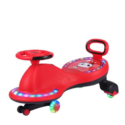 Bambini su scooter auto bici giocattoli con luci musicali e ruote silenziose PU