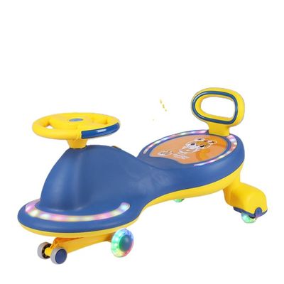 Bambini su scooter auto bici giocattoli con luci musicali e ruote silenziose PU