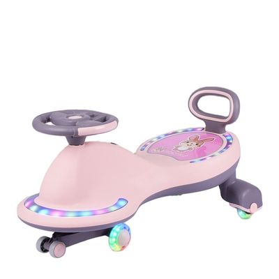 Bambini su scooter auto bici giocattoli con luci musicali e ruote silenziose PU
