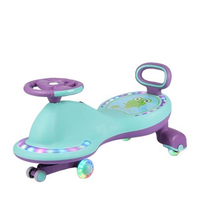 Bambini su scooter auto bici giocattoli con luci musicali e ruote silenziose PU