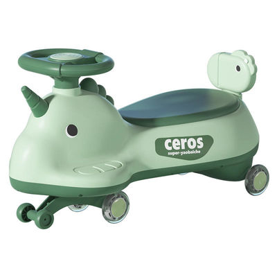 Anti-Rollover Flash Wheel Swing Ride On Scooter Car per bambini Cartone Dimensioni 69*25*32cm