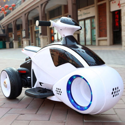 Ride On Toy 3 ruote motocicletta elettrica per bambini con ruote lampeggianti e musica