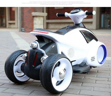 Ride On Toy 3 ruote motocicletta elettrica per bambini con ruote lampeggianti e musica