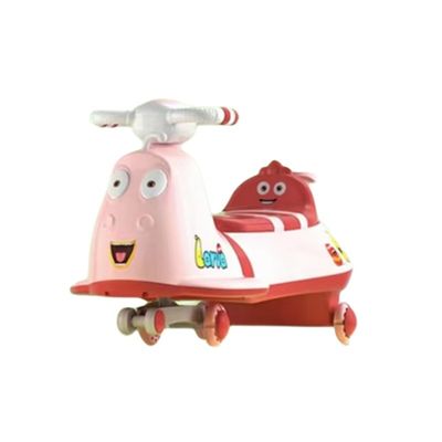 Quattro ruote a prova di rovesciamento Scooter rosa per bambini Balance Bike Ride in auto per il bambino