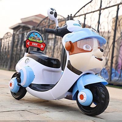 Motocicletta per bambini a tre ruote con luce e musica Tempo di ricarica 8-10 ore