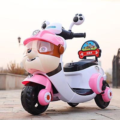 494PCS Motocicletta elettrica per bambini giocattolo triciclo guida in auto per bambini da 2 a 5 anni