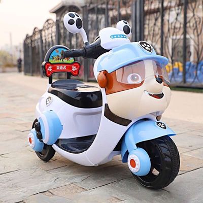 494PCS Motocicletta elettrica per bambini giocattolo triciclo guida in auto per bambini da 2 a 5 anni