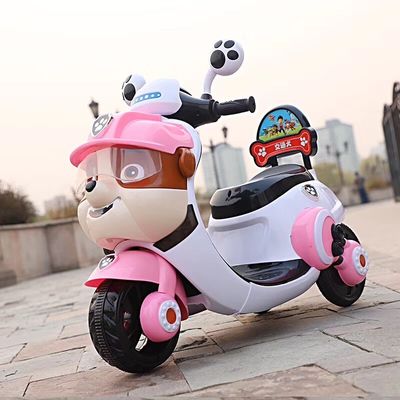 494PCS Motocicletta elettrica per bambini giocattolo triciclo guida in auto per bambini da 2 a 5 anni