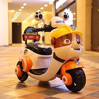 494PCS Motocicletta elettrica per bambini giocattolo triciclo guida in auto per bambini da 2 a 5 anni
