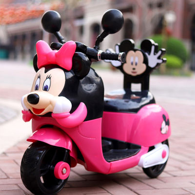 Ride On 6 Volt Electric Motorcycle Car per ragazze Distanze d'età da 2 a 4 anni giocattolo di guida