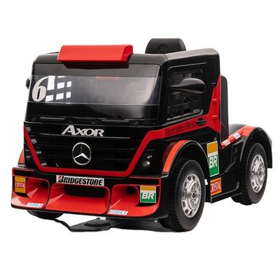 Ride On Toy Truck Car per bambini con rimorchio 6 ruote 12v o 24v Licenza di plastica PP