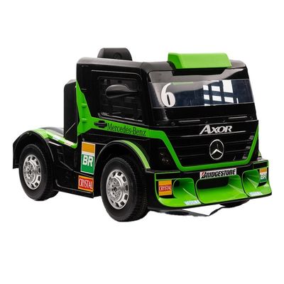 Ride On Toy Truck Car per bambini con rimorchio 6 ruote 12v o 24v Licenza di plastica PP