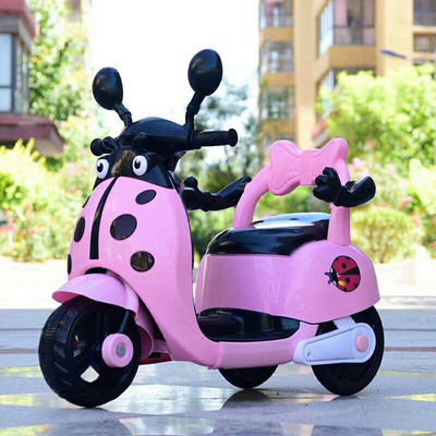 Motociclette elettriche di plastica i bambini guidano su giocattoli con luci e musica