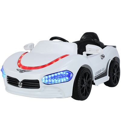 12V a batteria guida elettrica in auto con due posti e musica per bambini in bianco