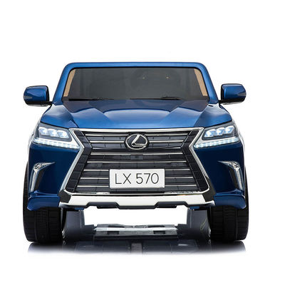 Colore di pittura blu Bambino guida in auto 12v SUV elettrico giocattolo con telecomando e musica