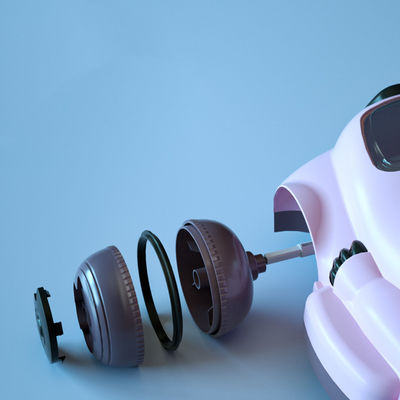 Bambini di plastica guidano su auto con tetto senza motore Disegno personalizzato rosa/blu/bianco