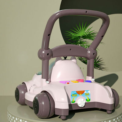 Bambini di plastica guidano su auto con tetto senza motore Disegno personalizzato rosa/blu/bianco