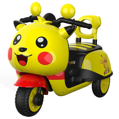MP3 Canzoni Musicali Illuminazione LED Giocattoli Motocicletta elettrica 6v Auto per bambini Giallo Blu Rosa