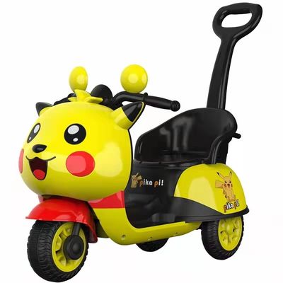 MP3 Canzoni Musicali Illuminazione LED Giocattoli Motocicletta elettrica 6v Auto per bambini Giallo Blu Rosa