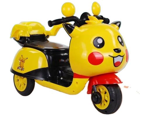 MP3 Canzoni Musicali Illuminazione LED Giocattoli Motocicletta elettrica 6v Auto per bambini Giallo Blu Rosa