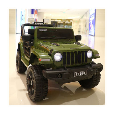Rossa 12v 4 ruote luce elettrica 2 posti telecomando ricaricabile giocattolo auto per bambini