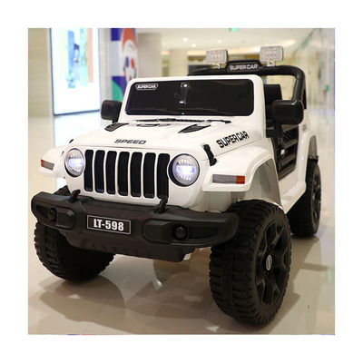 Rossa 12v 4 ruote luce elettrica 2 posti telecomando ricaricabile giocattolo auto per bambini