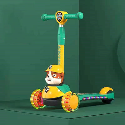 Unisex Scooter per bambini a batteria con flash pieghevole e a batteria