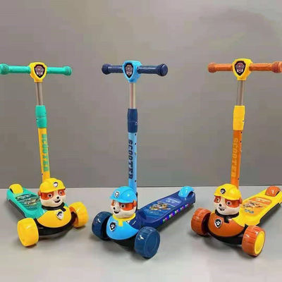 Unisex Scooter per bambini a batteria con flash pieghevole e a batteria