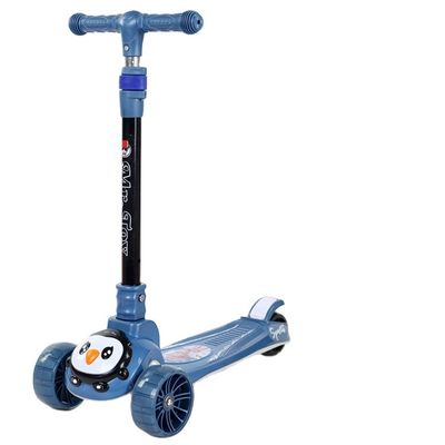 3 ruote in PU LED Baby Kick Scooter vendita per bambini Funzione illuminazione musicale One-click pieghevole