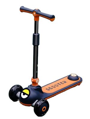 Sedile in pelle morbida 3 ruote guida su scooter auto per bambini Un pulsante pieghevole Neutrale per genere