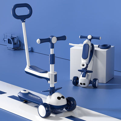3 in 1 Baby Walker multifunzione 3 ruote a cavallo su plegabile grande ruota scooter auto per bambini