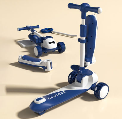 3 in 1 Baby Walker multifunzione 3 ruote a cavallo su plegabile grande ruota scooter auto per bambini