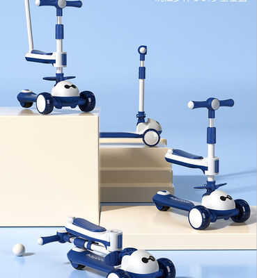 3 in 1 Baby Walker multifunzione 3 ruote a cavallo su plegabile grande ruota scooter auto per bambini
