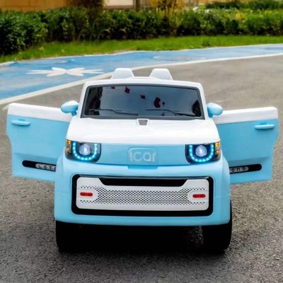 Batteria a quattro ruote di plastica per bambini giocattolo elettrico con telecomando 12V*390*2 motore