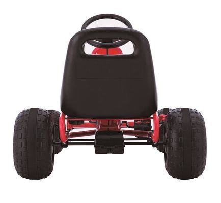 Go-Karting a pedale rosso monoposto per bambini di 7 anni Ruota di plastica e auto a cavallo