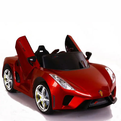 Gioco di musica per bambini Swing Ride On Car con telecomando Giallo/Coving Vernice Rosso