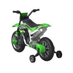 Motocicletta elettrica da 12 V per bambini con musica e ruota ausiliaria di materiale plastico