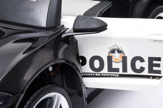 Guida a controllo remoto su auto di polizia elettrica 12V per bambini e età compresa tra 2 e 4 anni 2023