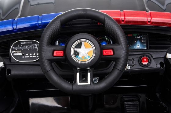 Guida a controllo remoto su auto di polizia elettrica 12V per bambini e età compresa tra 2 e 4 anni 2023