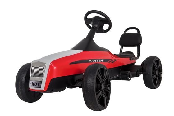5-7 anni Unisex pedalare go-kart per bambini con sedili anteriori e posteriori regolabili