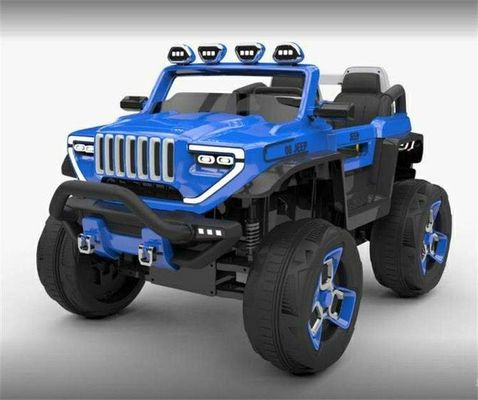 Carro elettrico per bambini in plastica con cassetta di stoccaggio e quattro ruote