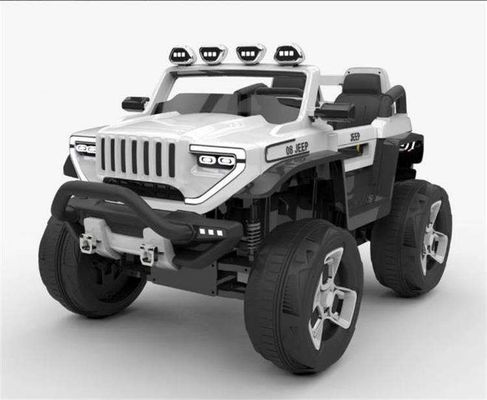 Carro elettrico per bambini in plastica con cassetta di stoccaggio e quattro ruote