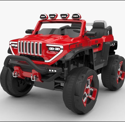 Carro elettrico per bambini in plastica con cassetta di stoccaggio e quattro ruote