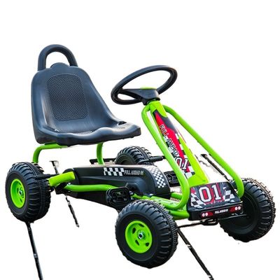 Ride On Toy Sedile regolabile Freno a mano Pedale a 4 ruote Go-Karts per divertimento dei bambini