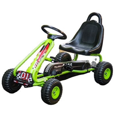 Ride On Toy Sedile regolabile Freno a mano Pedale a 4 ruote Go-Karts per divertimento dei bambini